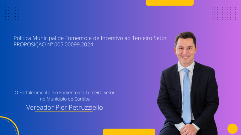 Projeto de Lei propõe instituir Política Municipal de Fomento e Incentivo ao Terceiro Setor em Curitiba