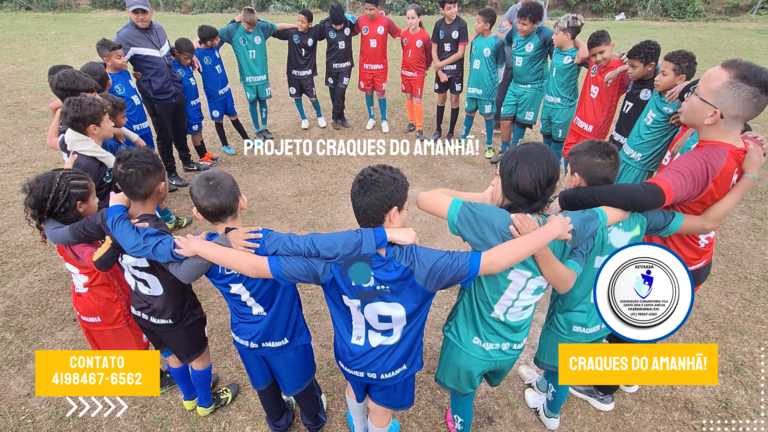 O Projeto Craques do Amanhã recebe doações de uniformes e apoio de importantes instituições para continuar suas atividades.